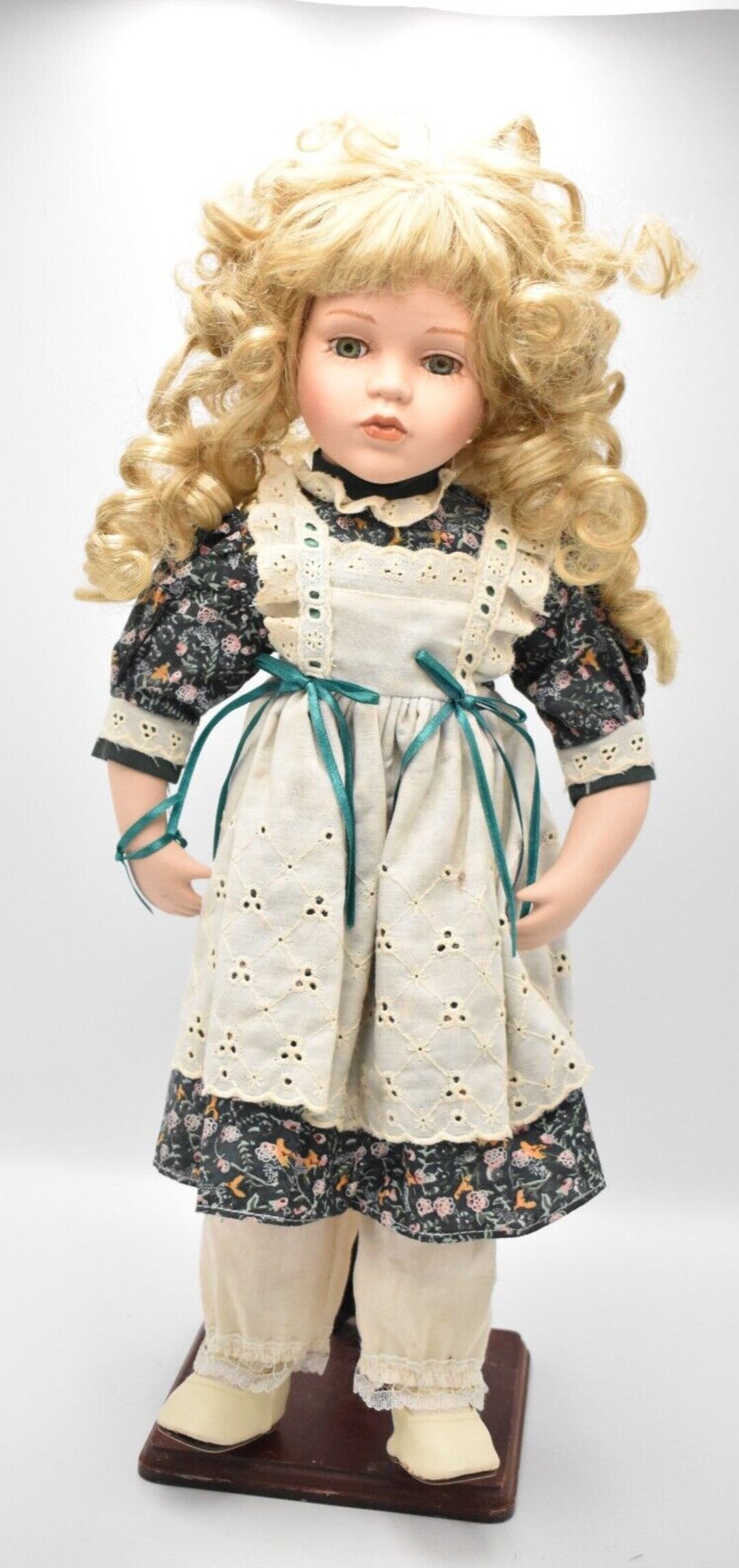 Vintage SFK32A Porcelain Doll Blonde Hair and Blue Eyes Etsy