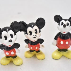 Vintage Micky Maus Disney Japan Figuren x3