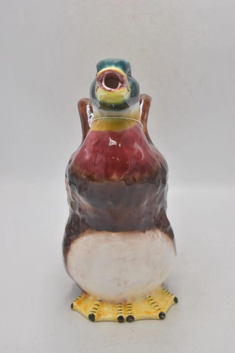 Vintage Mallard Duck Majolica Style Water Jug – Olfaire Portuguese ...