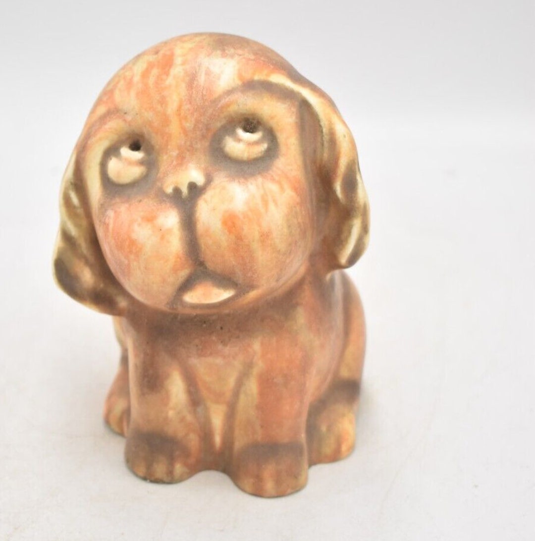 Vintage 1930's Crown Devon Pottery Bonzo Dog Figurine Statue Ornament
