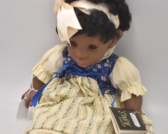 vintage D'anton Jos Black Girl Doll Poupée espagnole en plastique dur