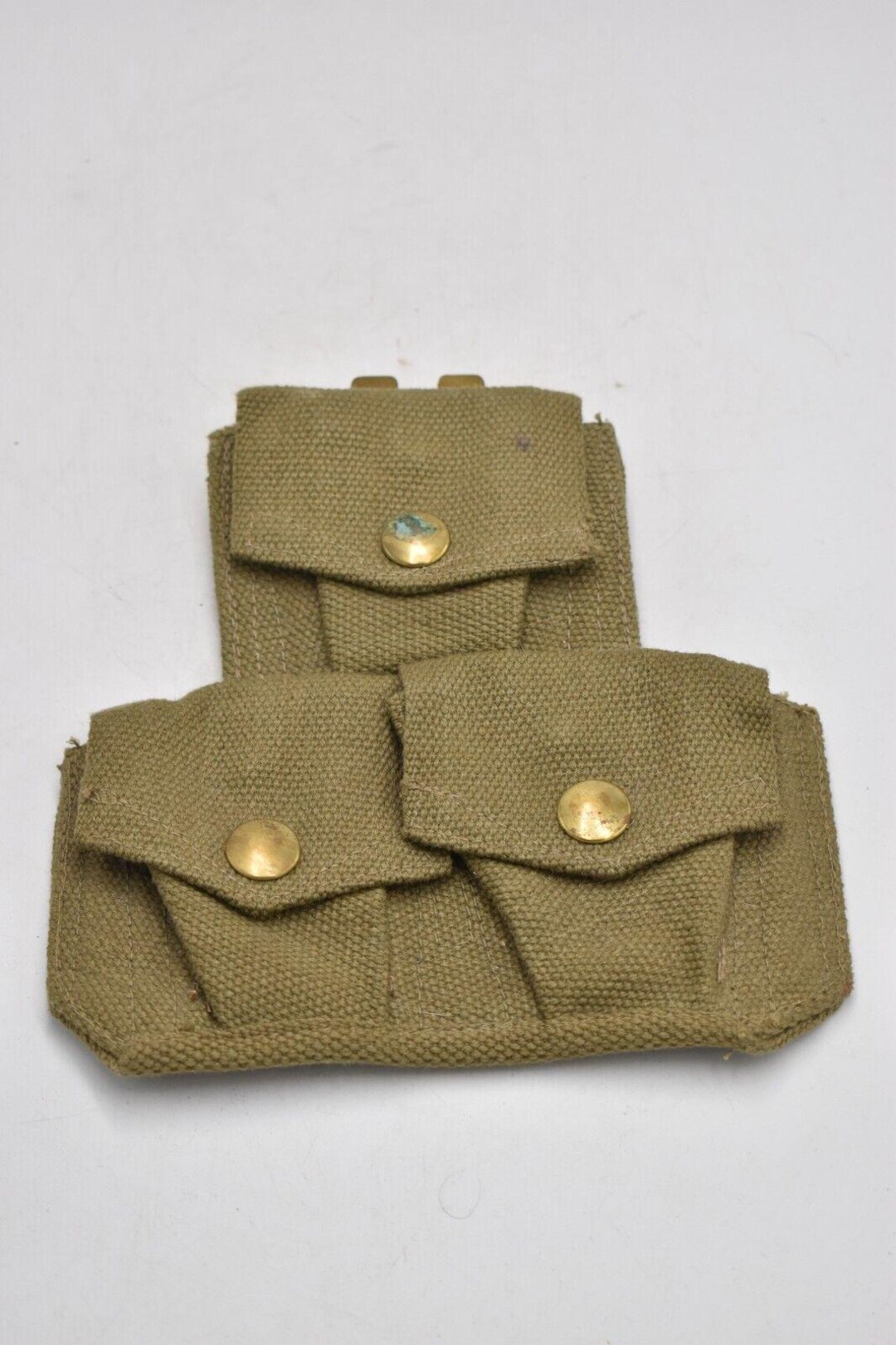 British Army WWII 37 Pattern Triple Ammunition Pouch Lee Enfield british-army-wwii-37-pattern-triple-ammunition-pouch-lee-enfield