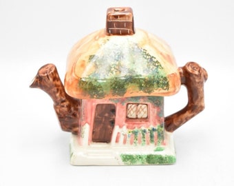 Vintage Tony Carter Cottage Teapot Decorative Collectible Novelty Ceramic