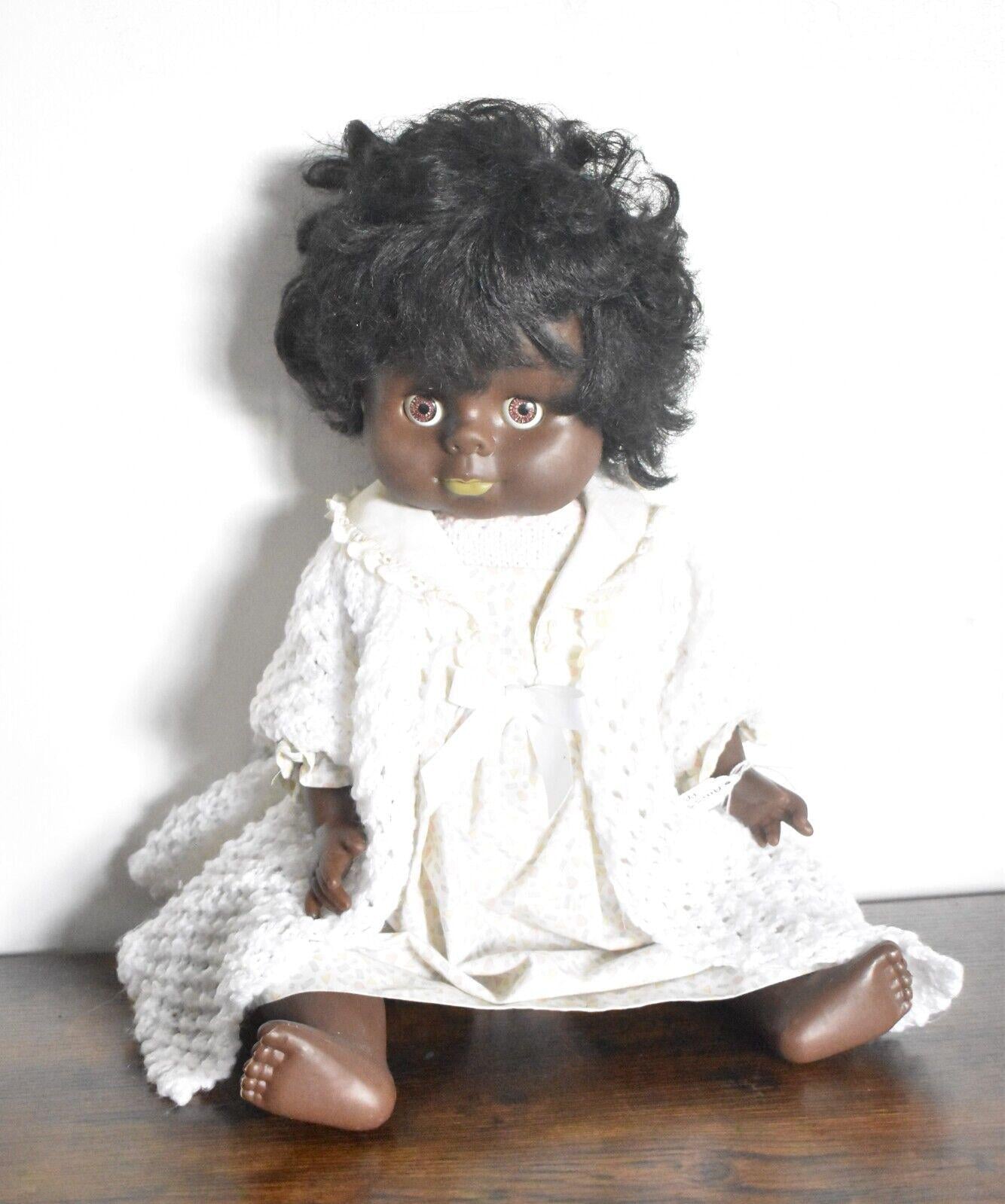 70s ヴィンテージ ドール ティッティ 人形 黒人 アフロ オルゴール