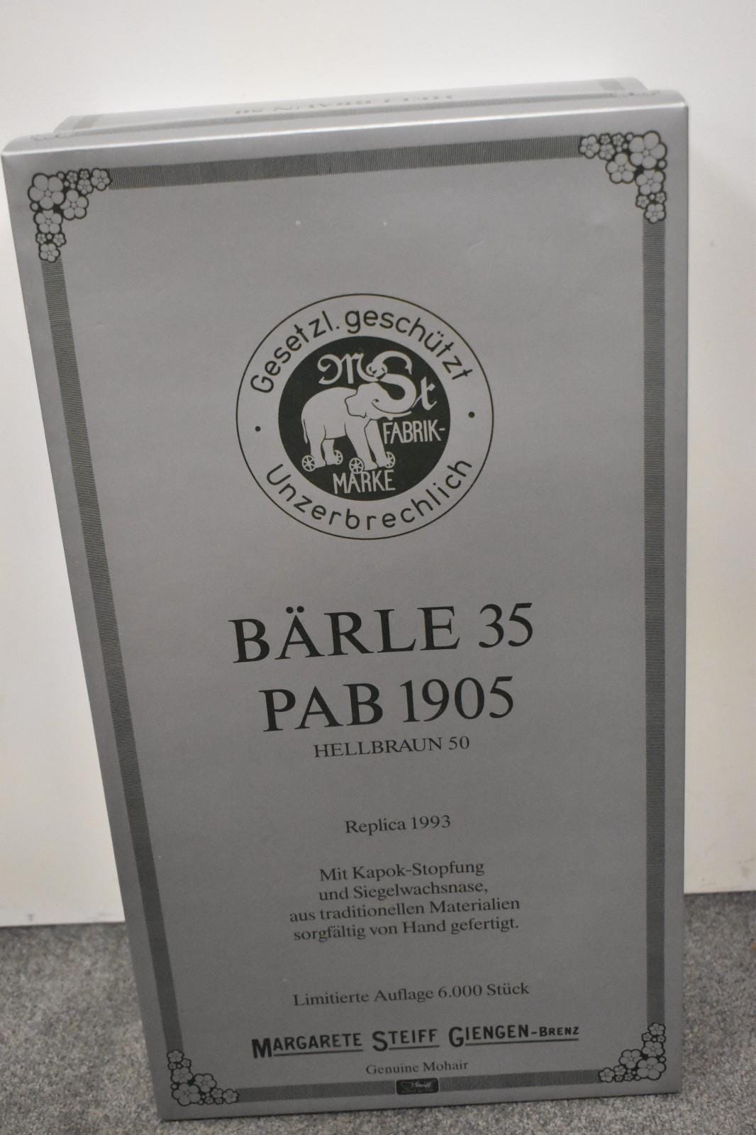 シュタイフ　 Steiff BARLE 35 PAB 1905 45㎝ Steiff Teddy Bear Barle 35 PAB 1905 Replica 20