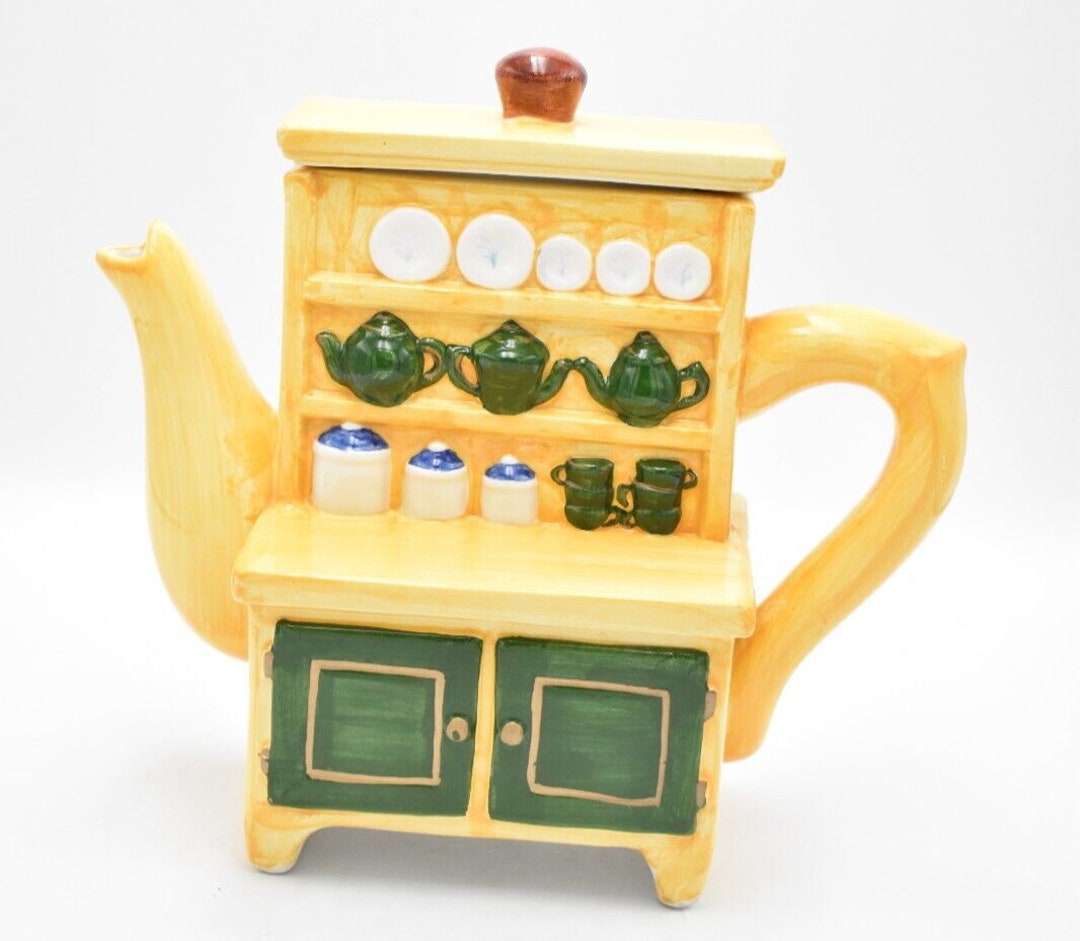 Vintage Peter Mook Kitchen Sideboard Ceramic Teapot Novelty Decorative
