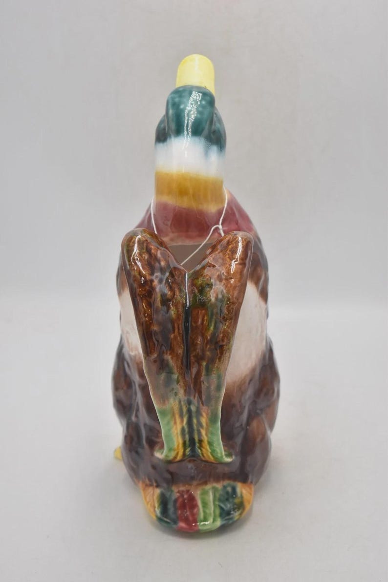 Vintage Mallard Duck Majolica Style Water Jug – Olfaire Portuguese ...