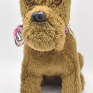 Vintage OSB Creations Brown Dog Teddy Bear - Retired Plush Toy, Made in France