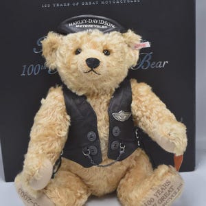Harley Davidson Stuffed Bear - Etsy