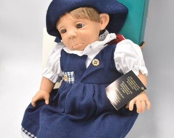 vintage D'anton Jos Shirley Girl Doll Poupée espagnole en plastique dur COA et en boîte