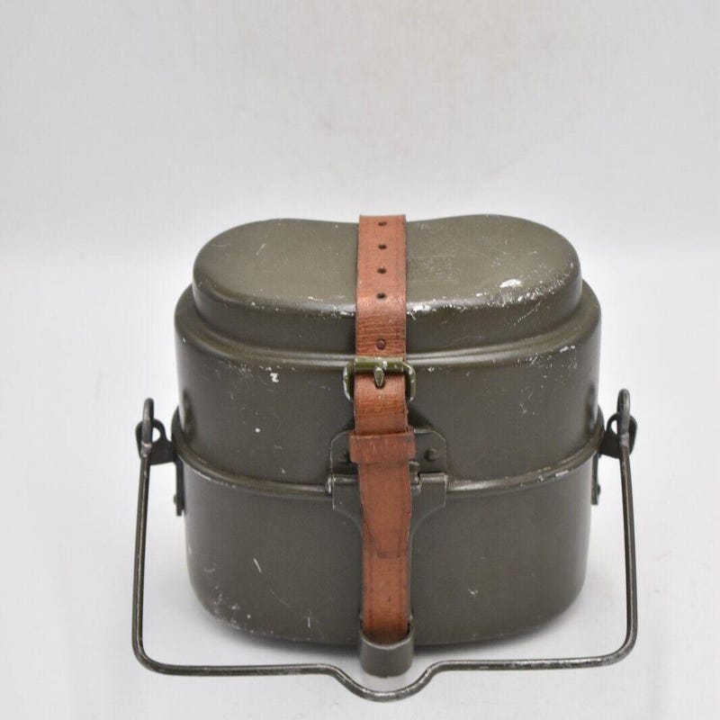 Genuine Hungarian Army mess kit. Aluminium military bowler pot 2pcs set