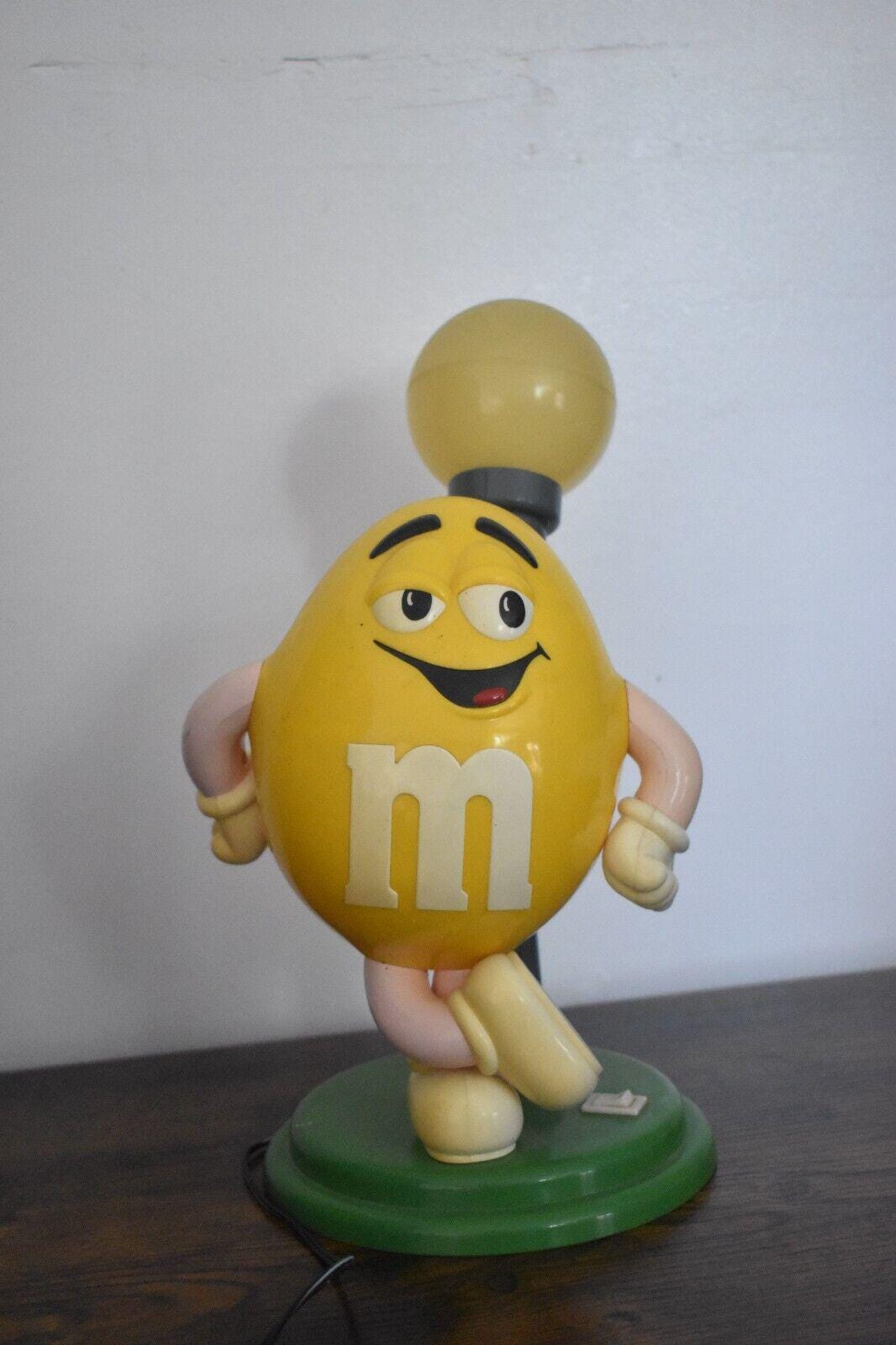 Lampe De Nuit Vintage Jaune M&M Pour Table - Déco Rétro Et Ambiance Chaleureuse
