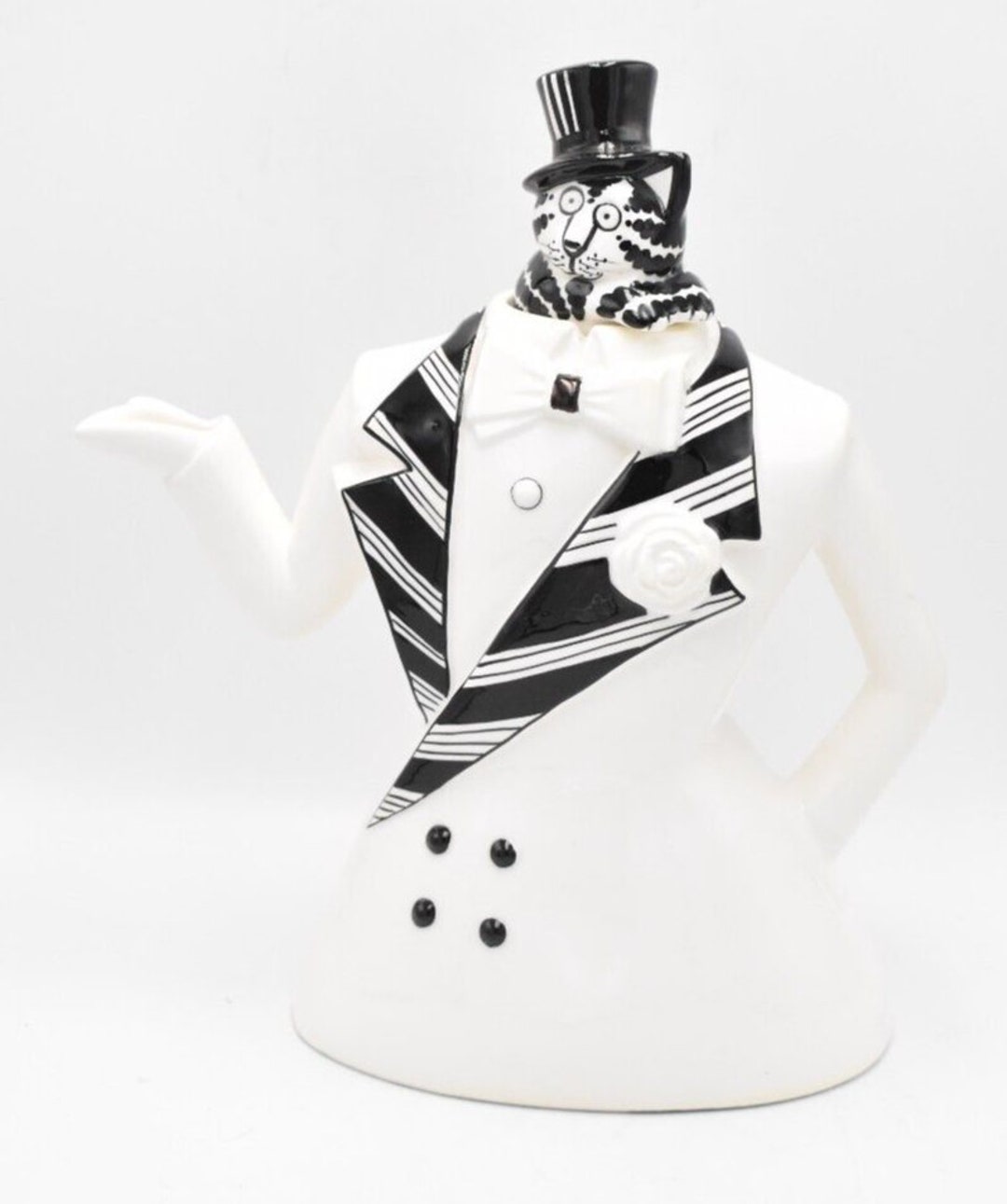 Top Hat Teapot Kliban Cat Sigma Tastesetter Designed by B. Etsy