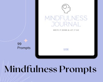 Mindfulness Journal Prompts | Self-Care Workbook (PDF)