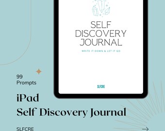 99 Prompt Self Discovery Journal | Printable Workbook (PDF)