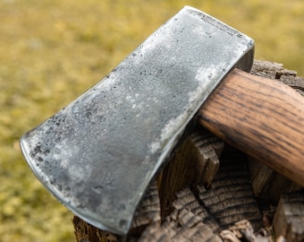 Restored Vintage Craftsman Hatchet on American Made Charred Handle