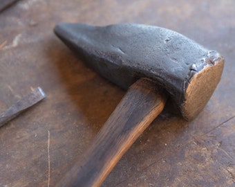 Vintage Anvil Hammer on varnished handle