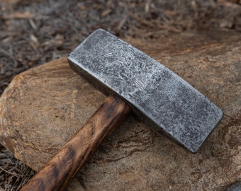 Restored Vintage C. Hammond Phila Cast Steel Rock Hammer with American Made Charred Handle