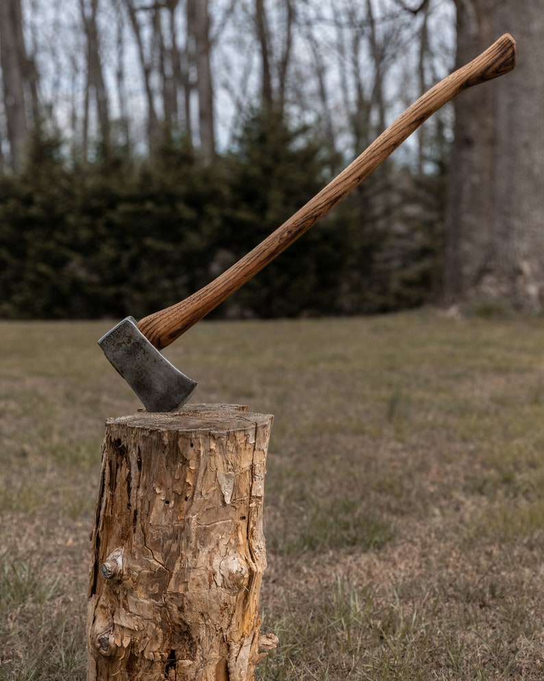 Restored Craftsman Single Bit Axe with American Made Charred Handle image 7