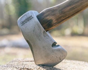 Restored Craftsman Hatchet with Nail Pull with American Made Charred Handle