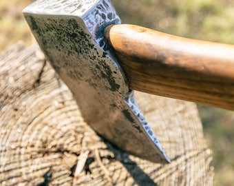 Vintage Restored Council Tool Rockaway Pattern Full Size Single Bit Axe with American Made Charred Handle