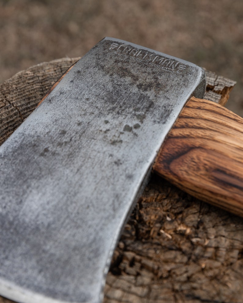 Restored Craftsman Single Bit Axe with American Made Charred Handle image 2