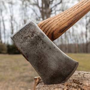 Restored Craftsman Single Bit Axe with American Made Charred Handle image 1