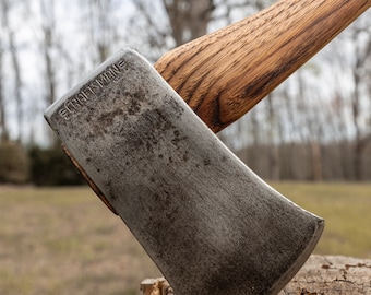 Restored Craftsman Single Bit Axe with American Made Charred Handle