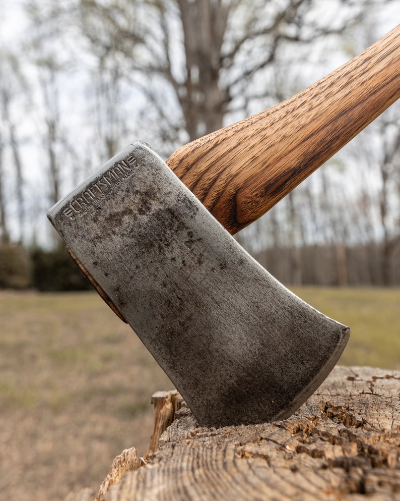 Restored Craftsman Single Bit Axe with American Made Charred Handle image 1
