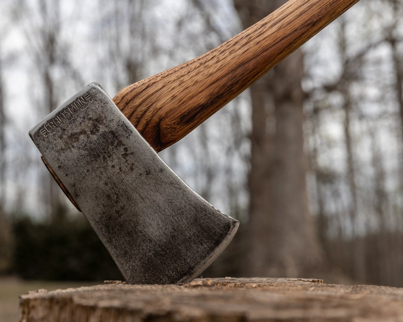 Restored Craftsman Single Bit Axe with American Made Charred Handle image 4