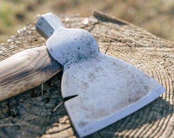 Vintage Winchester Carpenter Hatchet with Nail Pull and Hammer on American Made Charred Handle