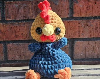 Handmade Crochet Rooster Plush Toy