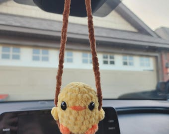 Crochet Chick Car Charm