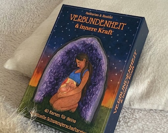 Kartenset für Schwangerschaft & Weiblichkeit "Verbundenheit und innere Kraft" - 40 Motive + Booklet, berührende Kunst für Frauen