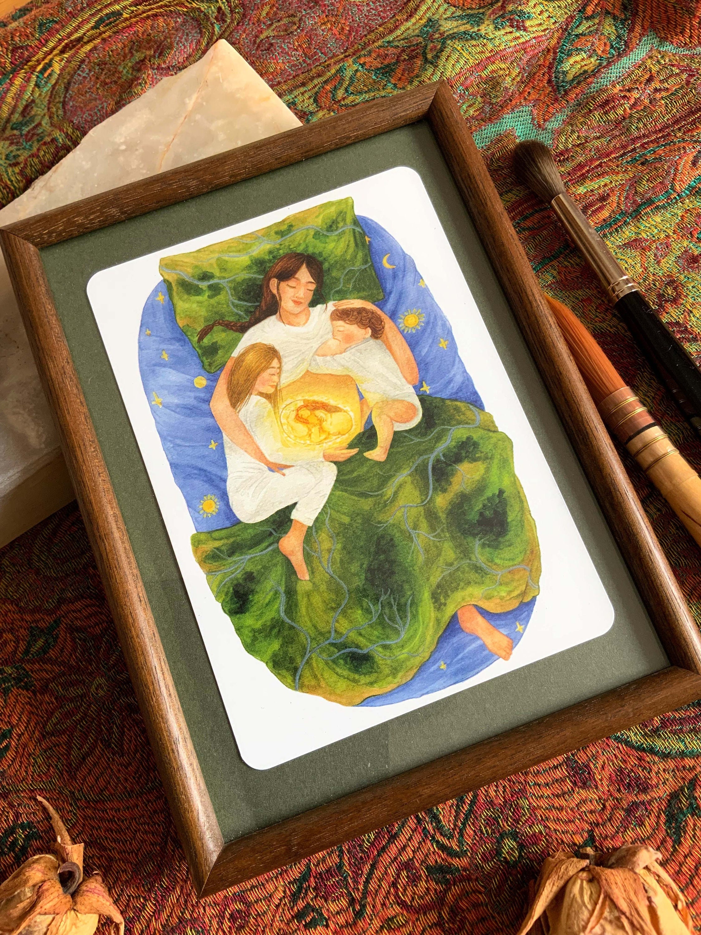 Power card for birth + motherhood "Connection" - single card
