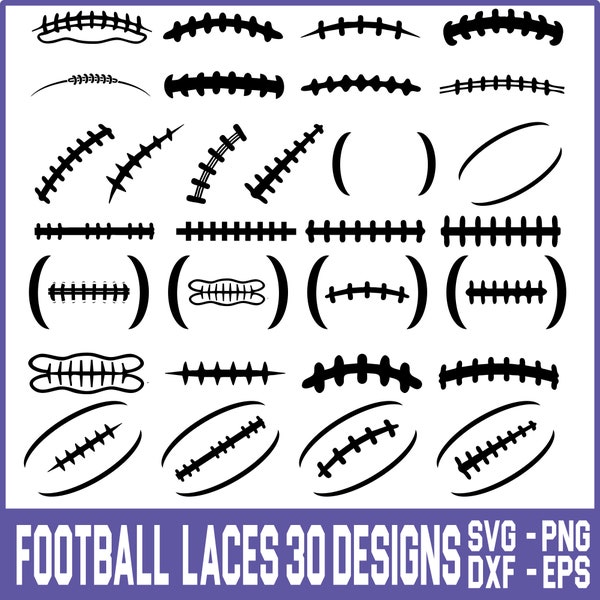 Football seams SVG, Football Seams svg, Football laces svg, long Football Stitches, Football Seams cut file, Cut File, Instant Download