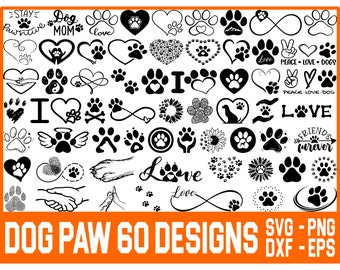 Paw Print svg, dog paw print svg, dog paw svg,Pet Paw SVG, Dog Lover svg Print, Animal Paw svg, Puppy svg, Heart Paw print,Cat Paw Svg