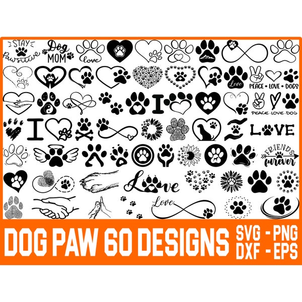 Paw Print svg, dog paw print svg, dog paw svg,Pet Paw SVG, Dog Lover svg Print, Animal Paw svg, Puppy svg, Heart Paw print,Cat Paw Svg