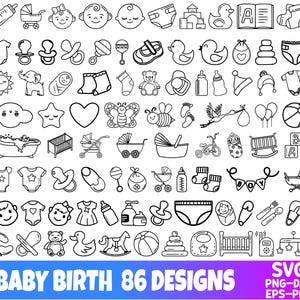 Baby Birth svg bündel, Geburtsanzeige, Neugeborenen Baby-Geburts-Druck, Baby-Mädchen, Baby-Junge, Fußabdrücke, Baby-Geschenk, Babyparty Png