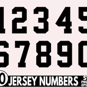 Sport Numbers Svg, Jersey Number Svg, Sport Font Svg Bundle, Sport Fonts Bundle, Football Font, Jersey and Sports Font, University Fonts Svg