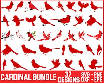 Cardinal SVG Bundle , Cardinal bird svg, Memorial svg, cardinal silhouette svg, Cardinal clipart , Cardinal on Branch svg