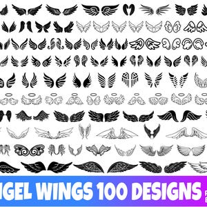 Angel Wings SVG Files – Digital Download for Laser Cutting & Vinyl Decals