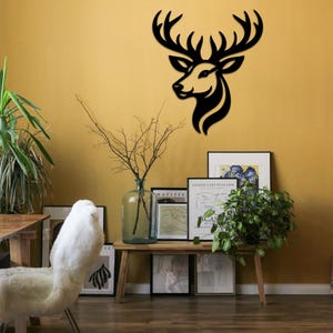 Rustic Deer SVG PNG – Head Wall Art File for Plasma, Laser, CNC Use