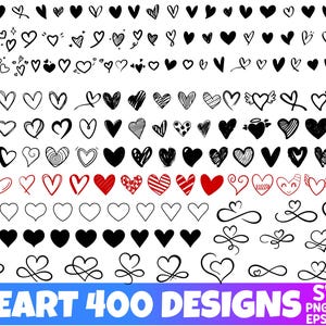 Hearts Svg Bundle, Heart Outline Svg, Heart Cut Files, Heart Clipart, Hearts Svg, Love Svg, Solid Heart Svg, Png, Dxf, Eps, Pdf