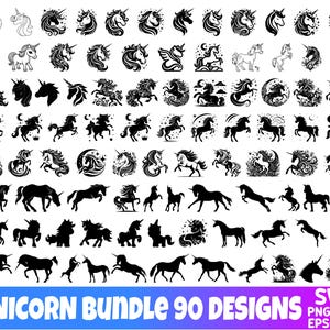 Ragazze Unicorni svg png. File unicorno svg per Cricut e Silhouette facile da tagliare file unicorno SVG per cricut