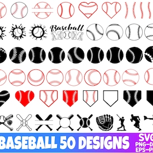BASEBALL SVG Bundle, BASEBALL Svg Cut Files For Cricut, Baseball Clipart, Softball Svg, Digital Download