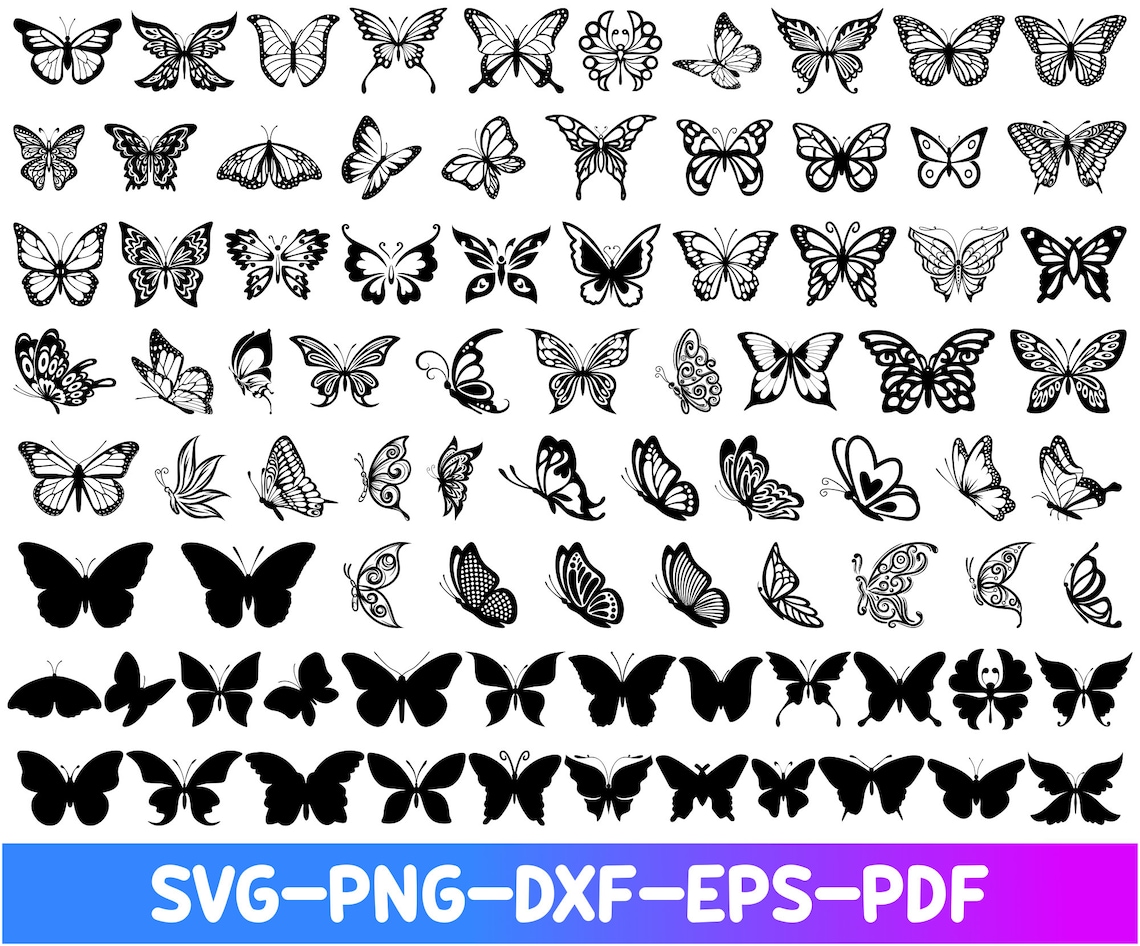 Butterfly SVG Bundle, Butterfly Svg Cut Files for Cricut, Butterfly ...