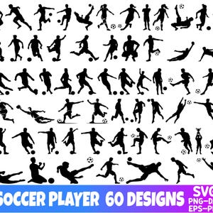 Lot de svg football, joueur de football Svg, football maman papa Svg, joueur de football, Svg d'ambiance le jour du match, football fille Svg, pour Cricut, Silhouette