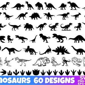 Dinosaur SVG Bundle / T-Rex SVG / Triceratops Svg / Dino Svg / Silhouette Svg / Kids Svg / Svg Bundle / Dinos Cut File / Dino Dxf / Dinosaur