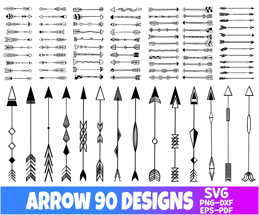 ARROW SVG Bundle, ARROWS Svg Cut Files for Cricut, Arrow Clipart ...
